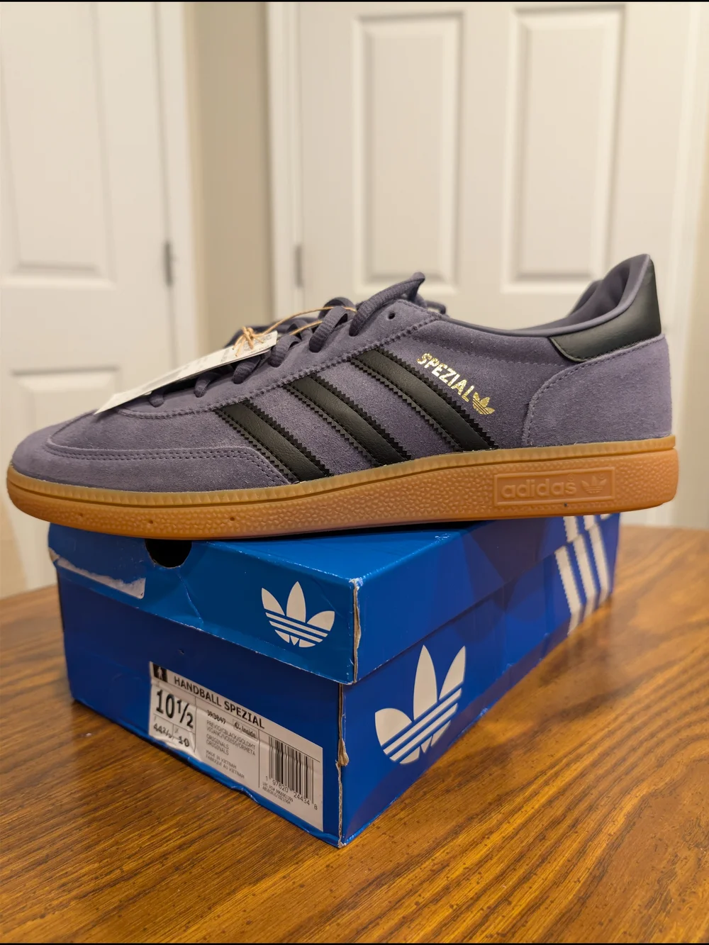 Adidas Spezial Men's Suede Sneakers in Purple with Gum Sole